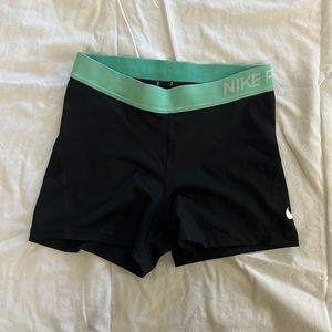 Nike pro Original Tiffany blue and black